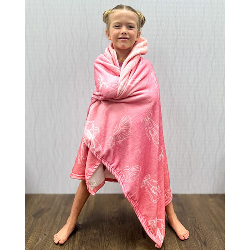 Covet Pointe Shoes and Tutus Hooded Blanket - DanceSupplies.com