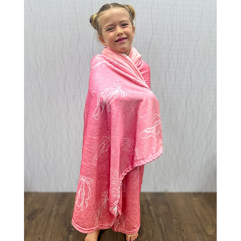 Covet Pointe Shoes and Tutus Hooded Blanket - DanceSupplies.com