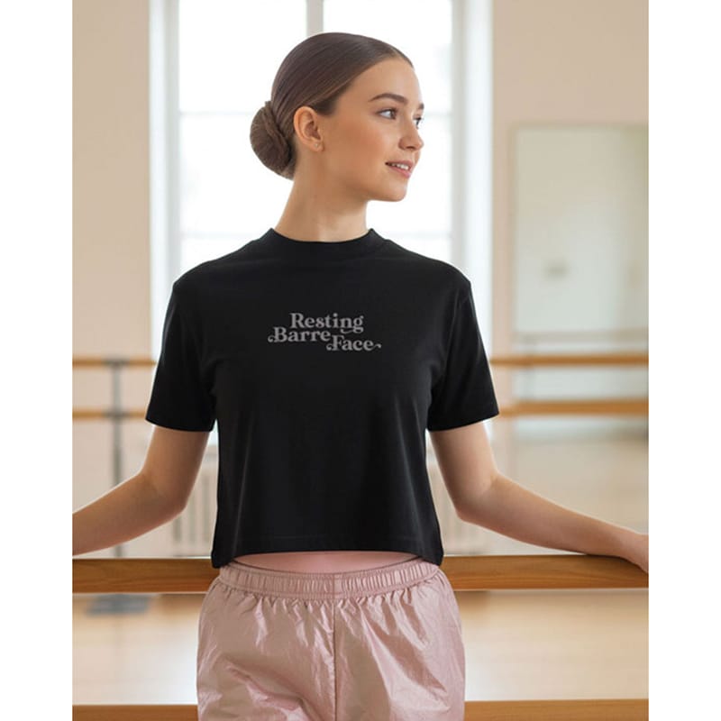 Covet Resting Barre Face Tee - DanceSupplies.com