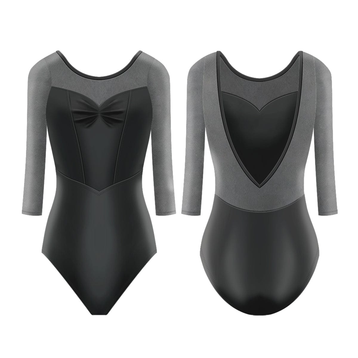 Danse de Paris Desiree Leotard - Jet Adult XS Jet - DanceSupplies.com