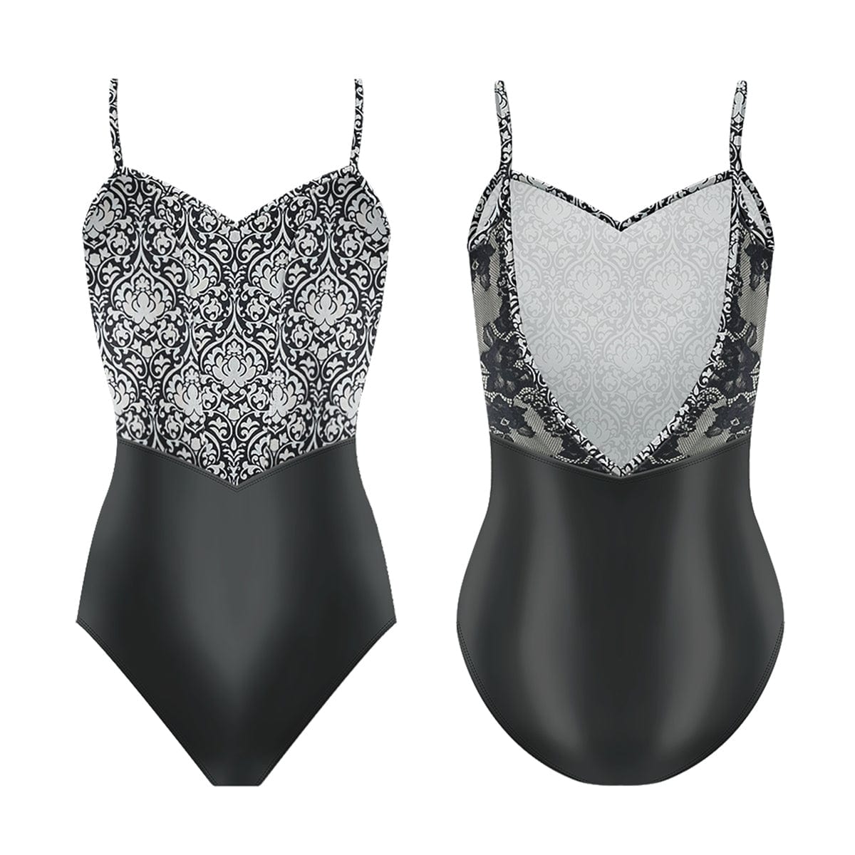 Danse de Paris Chanelle Leotard - Ebony Lotus Child M Ebony Lotus - DanceSupplies.com