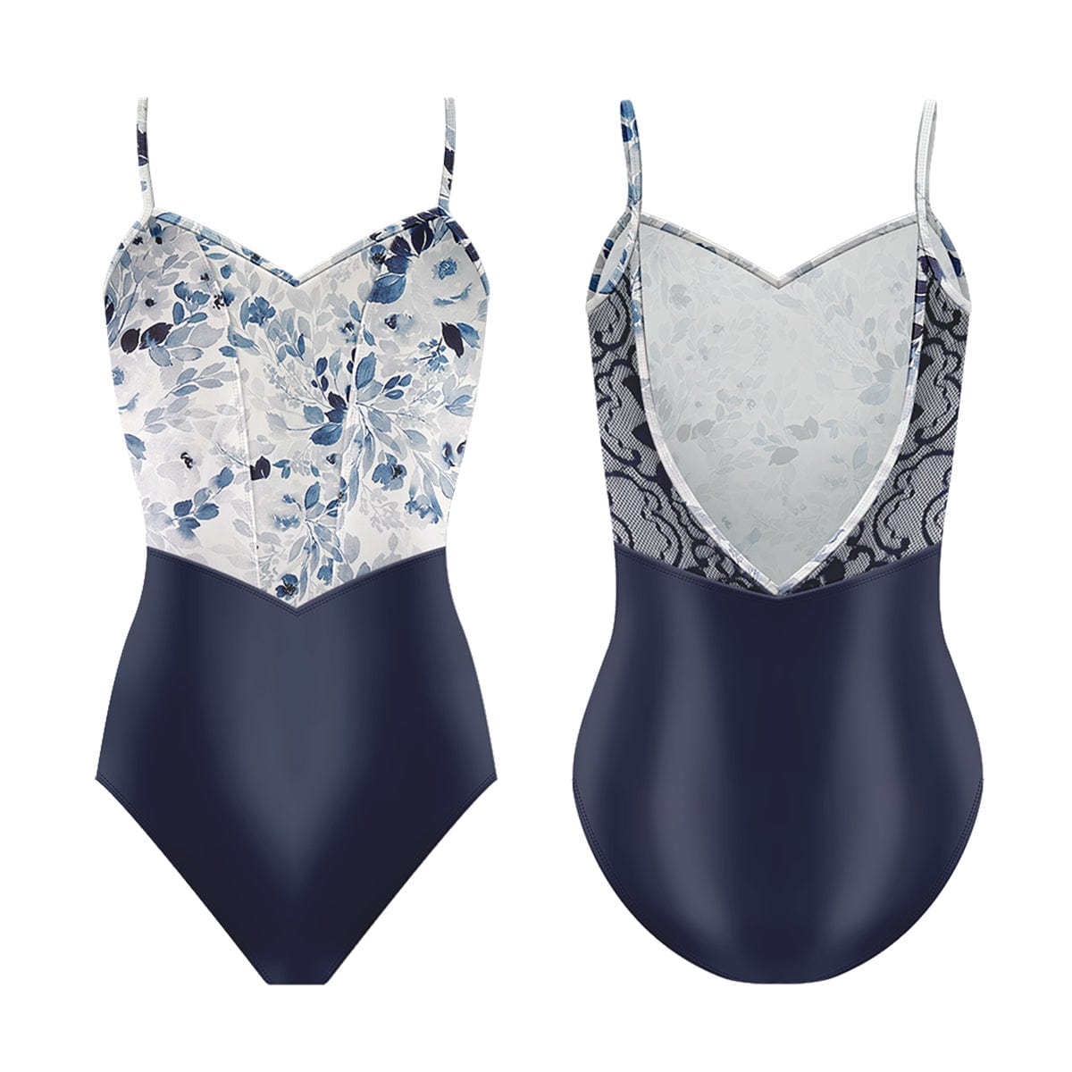 Danse de Paris Chanelle Leotard - Peacock Child M Peacock Blue - DanceSupplies.com