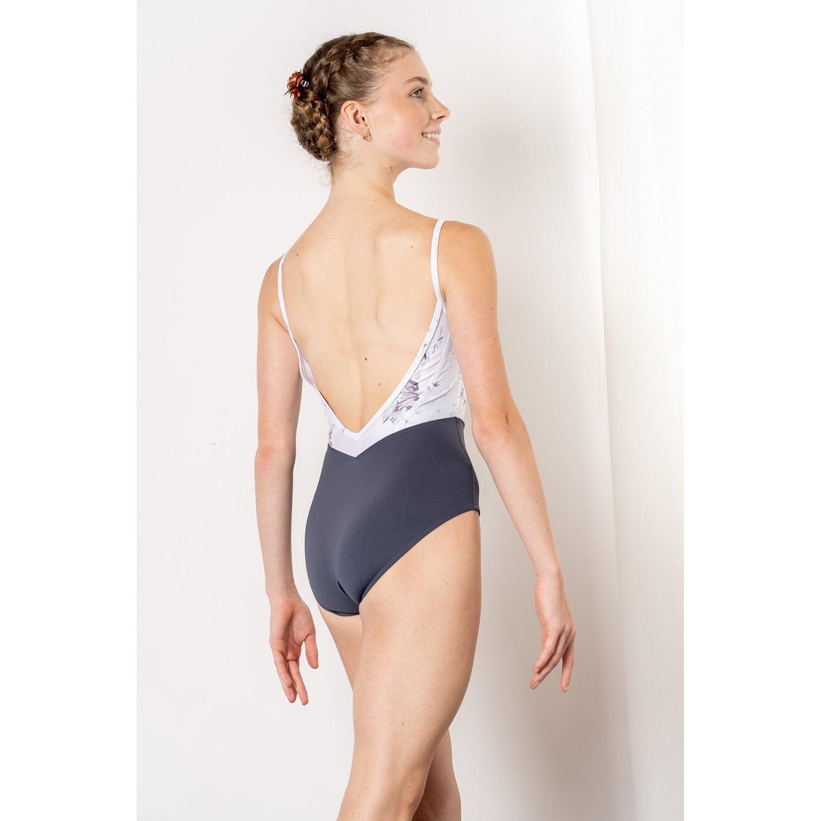 Danse de Paris Demi Antoinette Leotard - Willow Slate - DanceSupplies.com