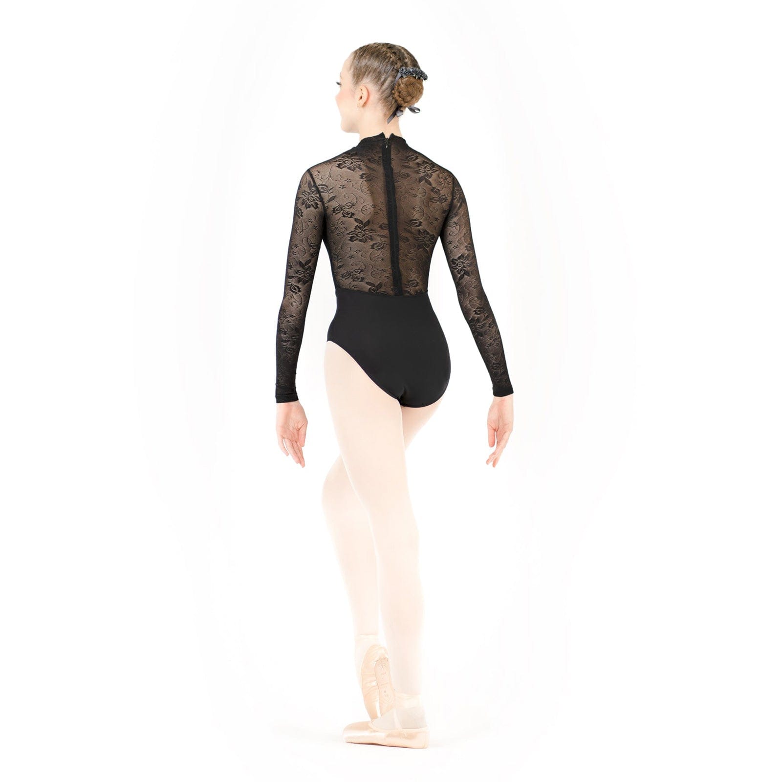 Danse de Paris Snowflake Leotard - Ebony Lace - DanceSupplies.com