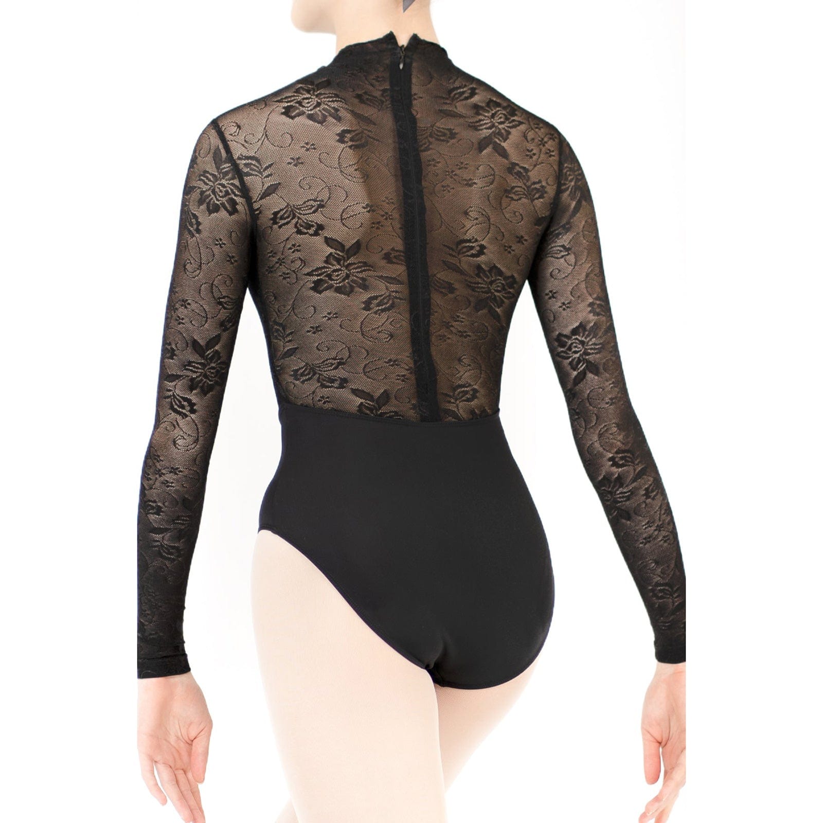 Danse de Paris Snowflake Leotard - Ebony Lace - DanceSupplies.com