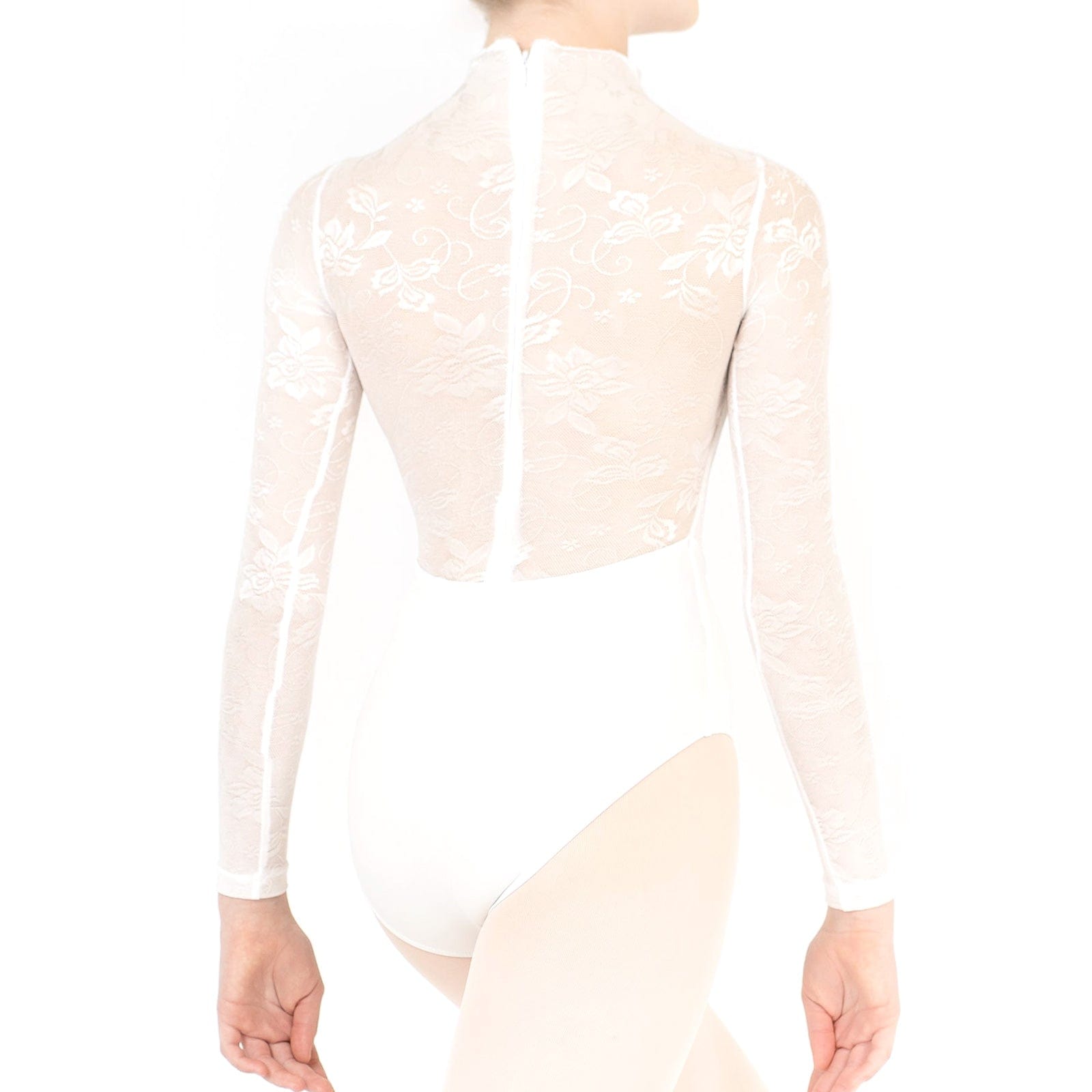 Danse de Paris Snowflake Leotard - White Lace - DanceSupplies.com