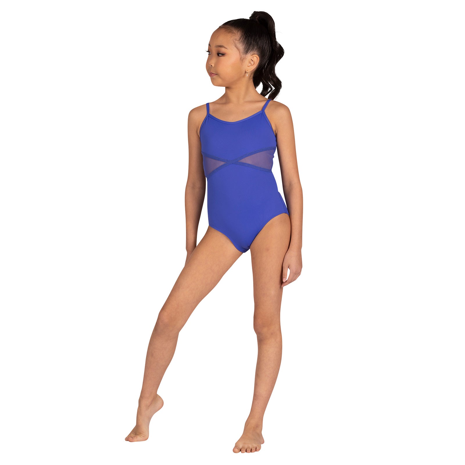 Danznmotion Child Alexis Camisole Leotard Child 6X-7 Dazzling Blue - DanceSupplies.com
