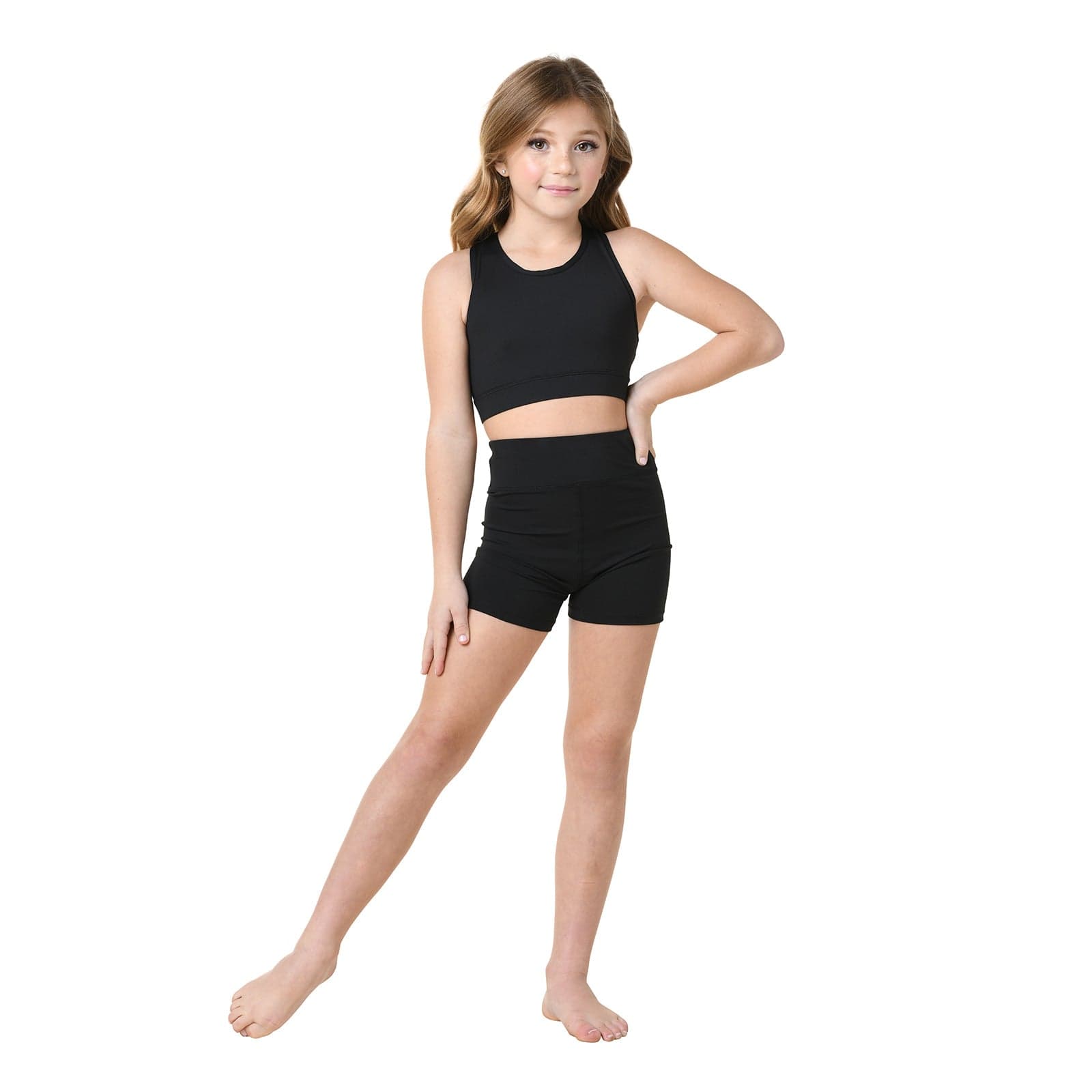 Danznmotion Child High Waisted Booty Shorts - DanceSupplies.com