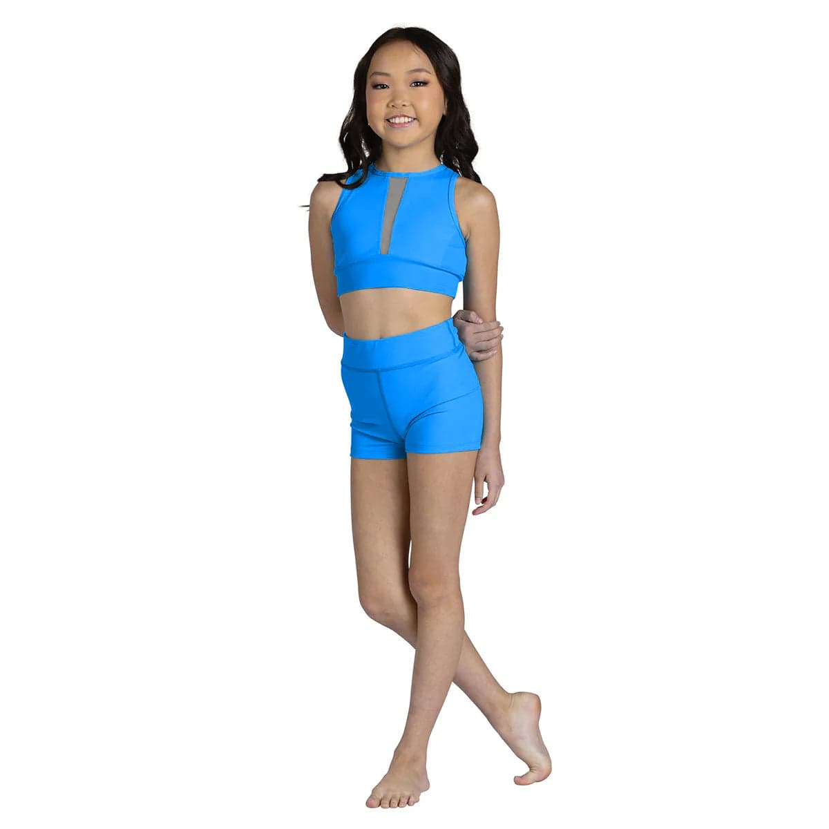 Danznmotion Child Rue Top Child 6X-7 Caribbean Pop - DanceSupplies.com