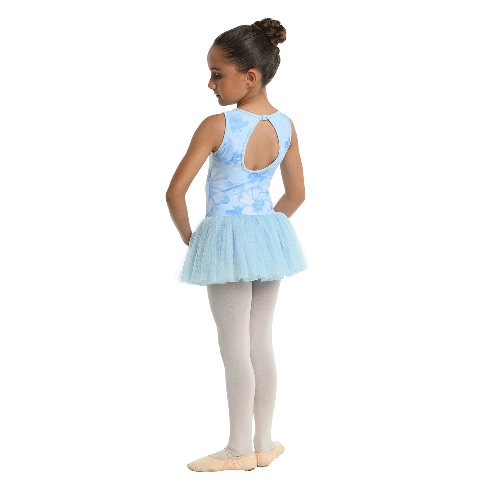 Danznmotion Ainsley Watercolor Floral Tank Tutu Dress - DanceSupplies.com