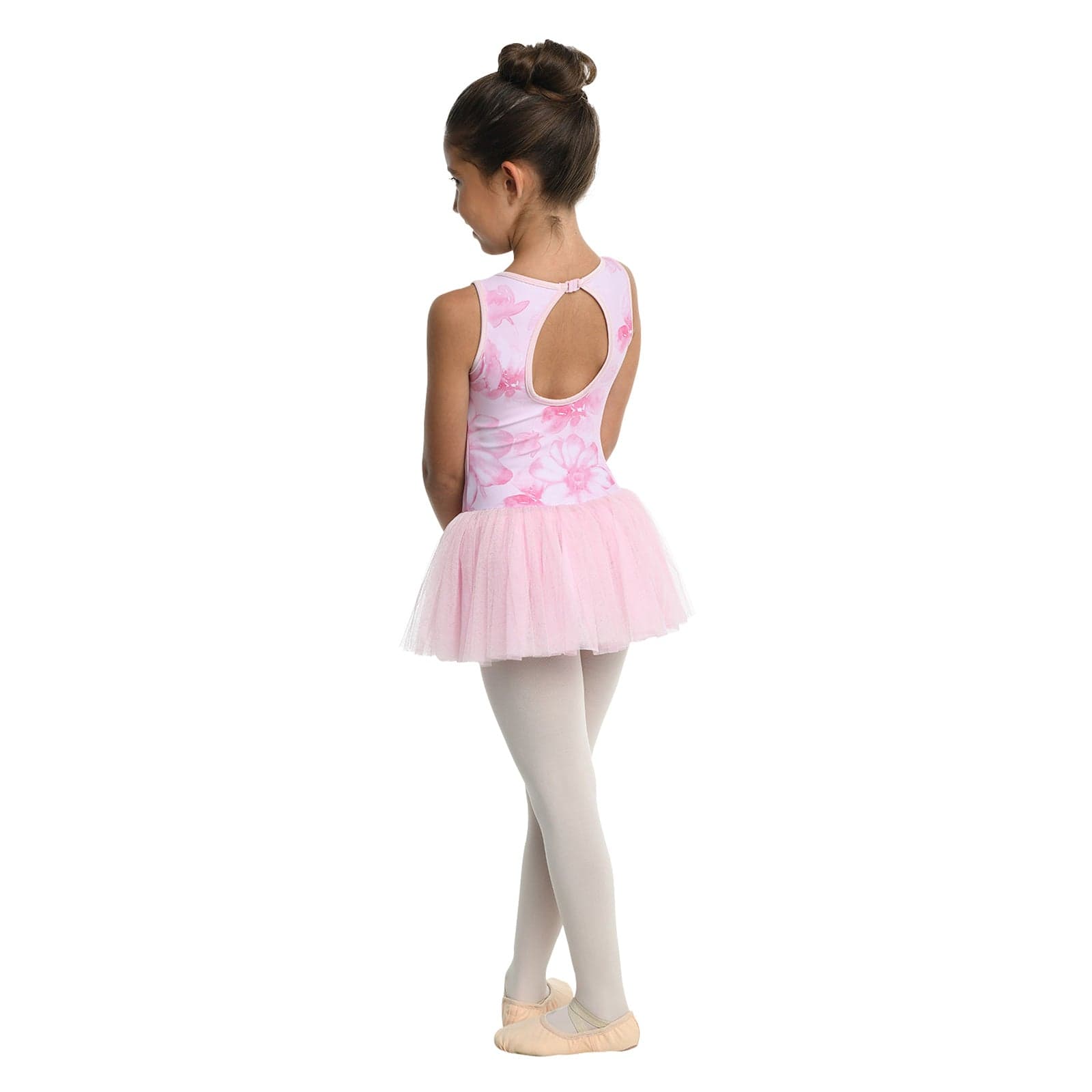 Danznmotion Ainsley Watercolor Floral Tank Tutu Dress - DanceSupplies.com