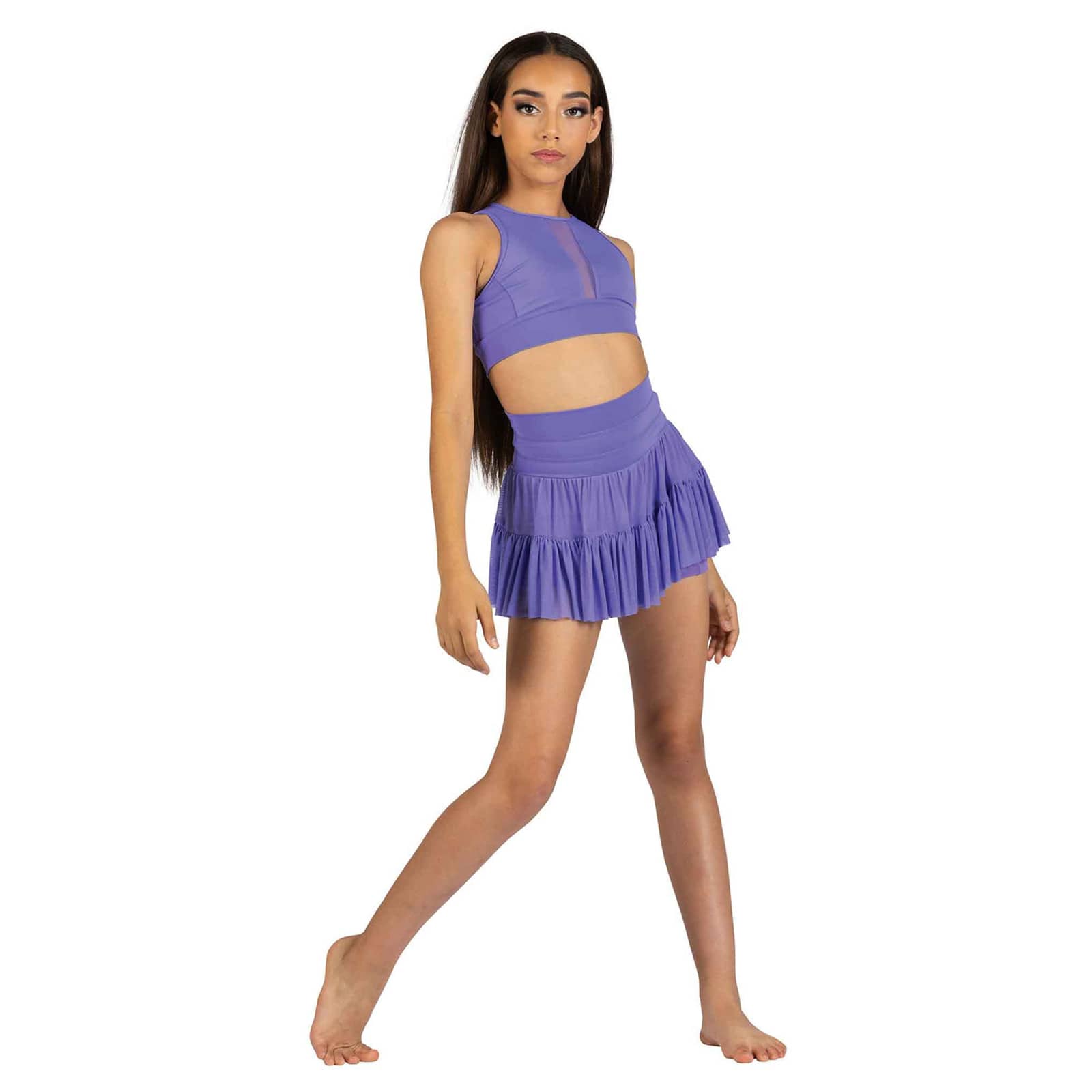 Danznmotion Child Ryder Skort Child 6X-7 Bright Lavender - DanceSupplies.com