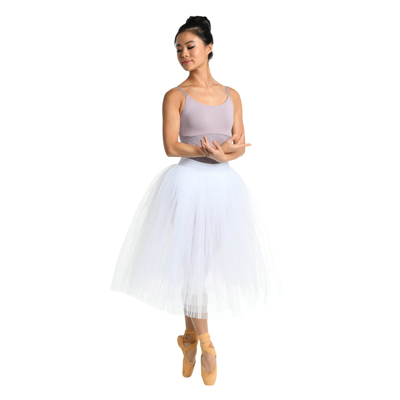 Danznmotion Adult Pro Romantic Tutu Small White - DanceSupplies.com