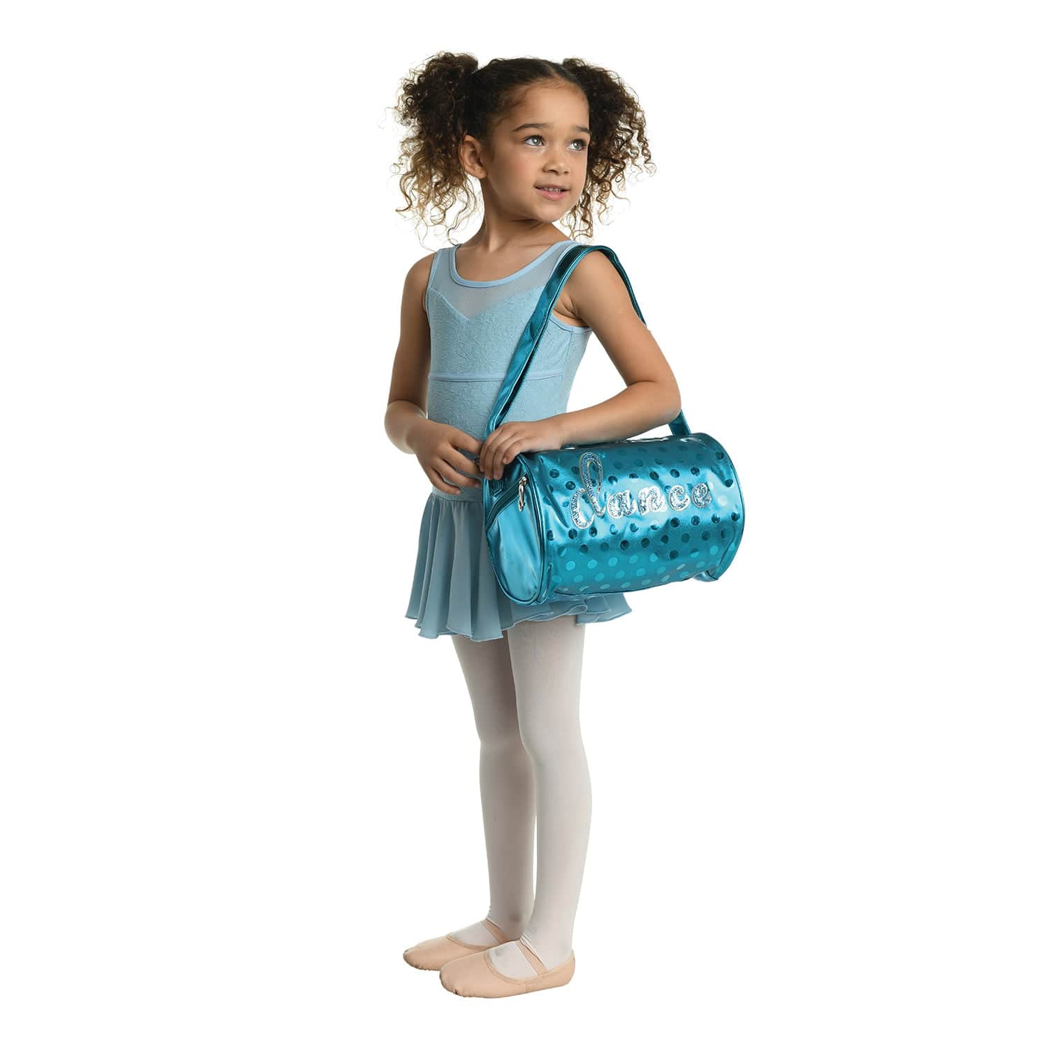 Danznmotion Dot Dance Duffel Bag - Turquoise - DanceSupplies.com
