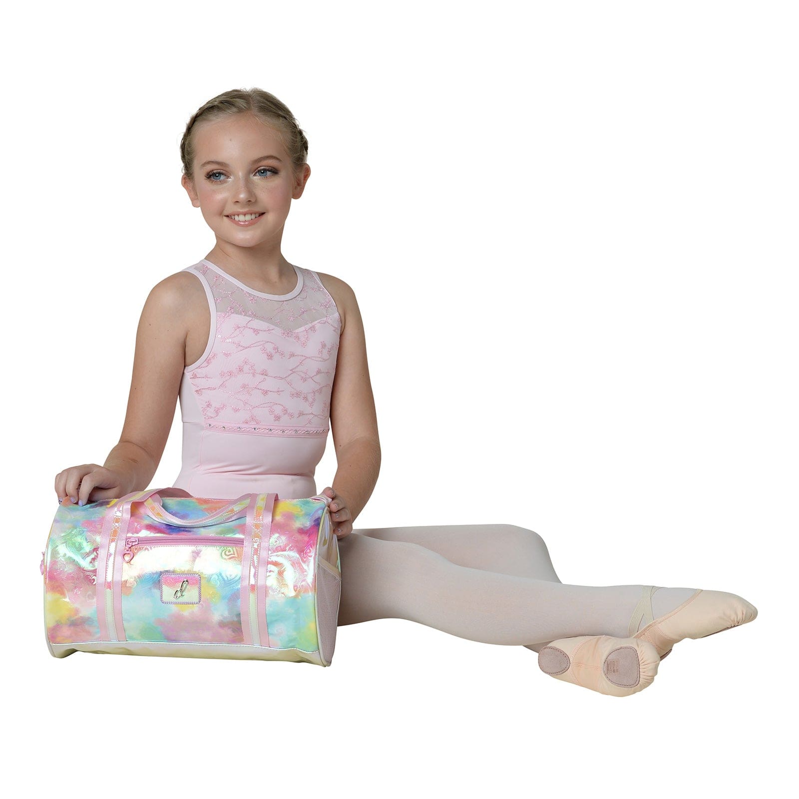 Danznmotion Pastel Clouds and Hearts Duffel Bag - DanceSupplies.com