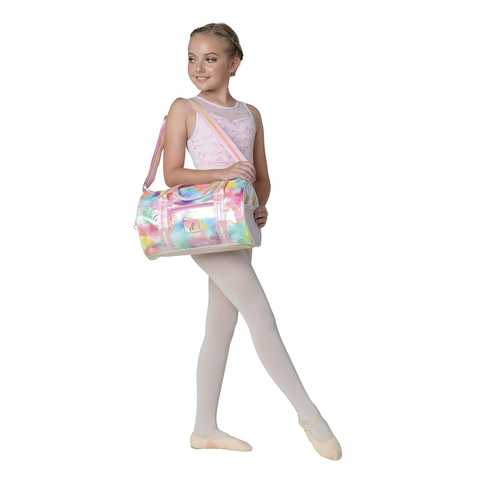 Danznmotion Pastel Clouds and Hearts Duffel Bag - DanceSupplies.com