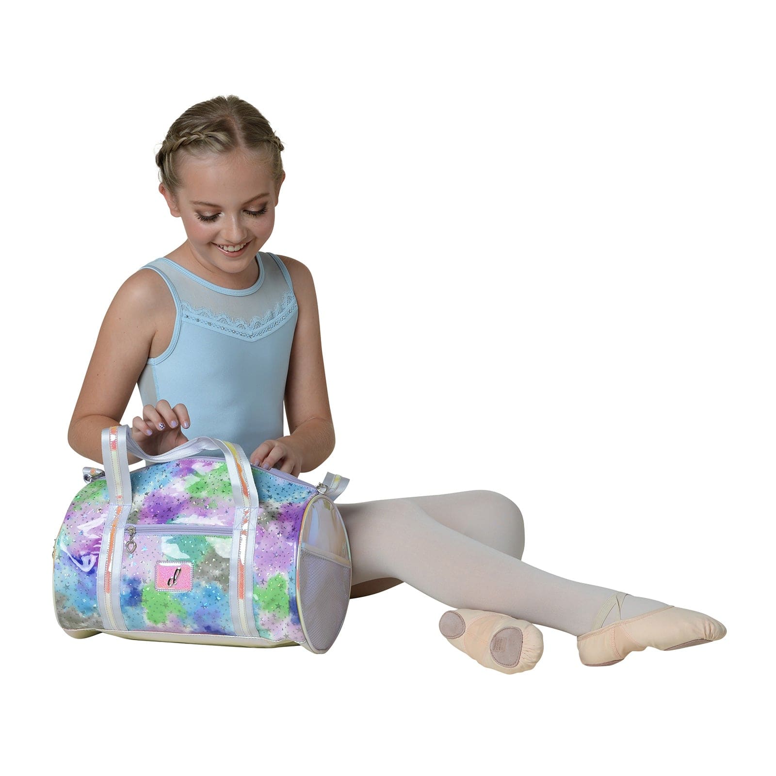 Danznmotion Pastel Clouds and Stars Duffel Bag - DanceSupplies.com