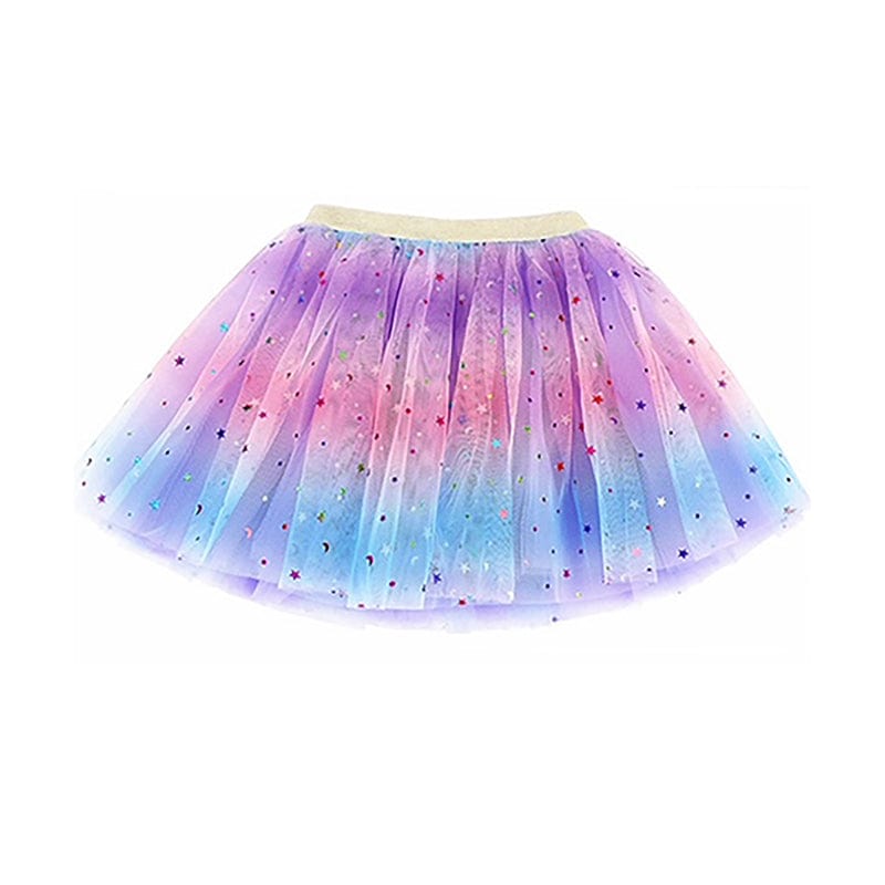 Dasha 3 Layer Star Rainbow Tutu Bright Burst - DanceSupplies.com
