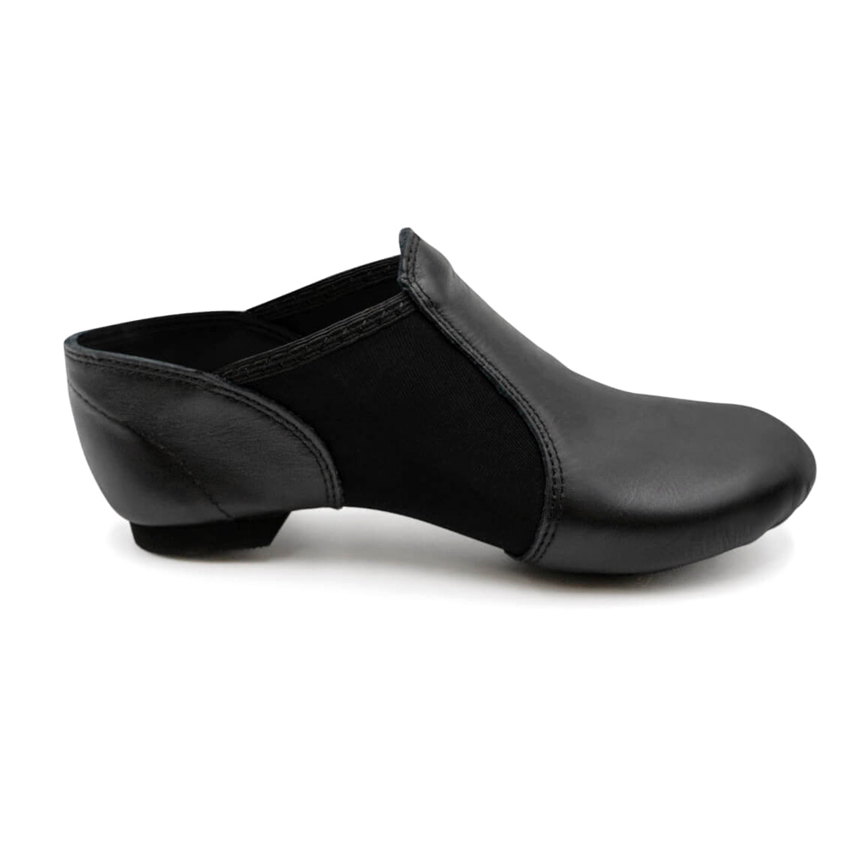 Capezio E-Series Jazz Slip On Jazz Shoes - Black Child 10 Medium Black- DanceSupplies.com