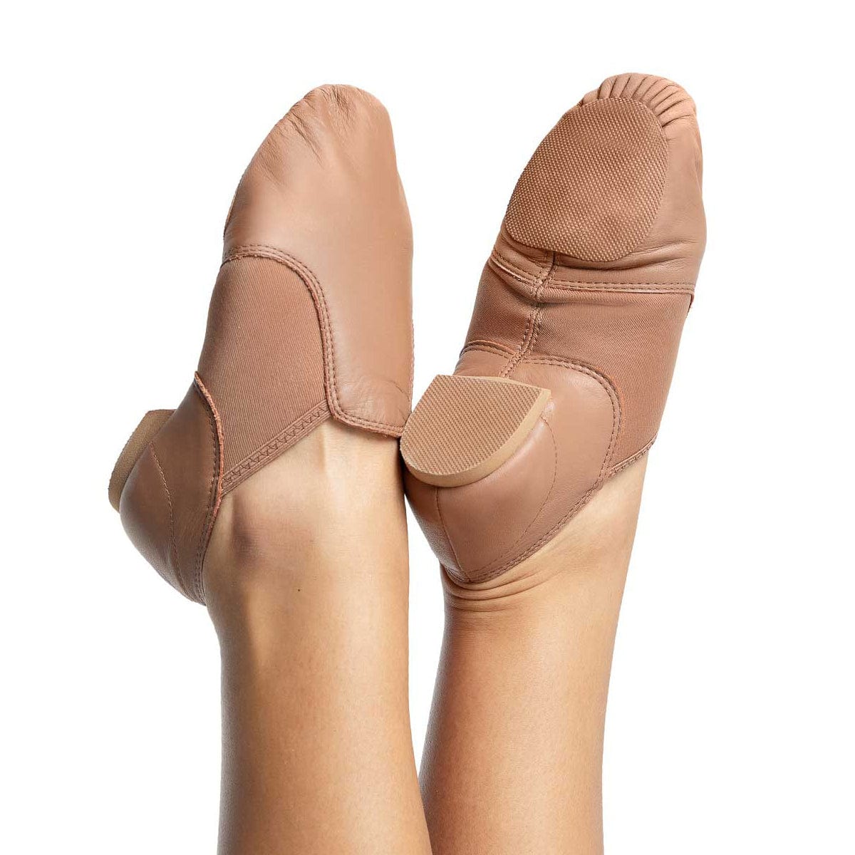 Capezio E-Series Jazz Slip On Jazz Shoes - Maple - DanceSupplies.com