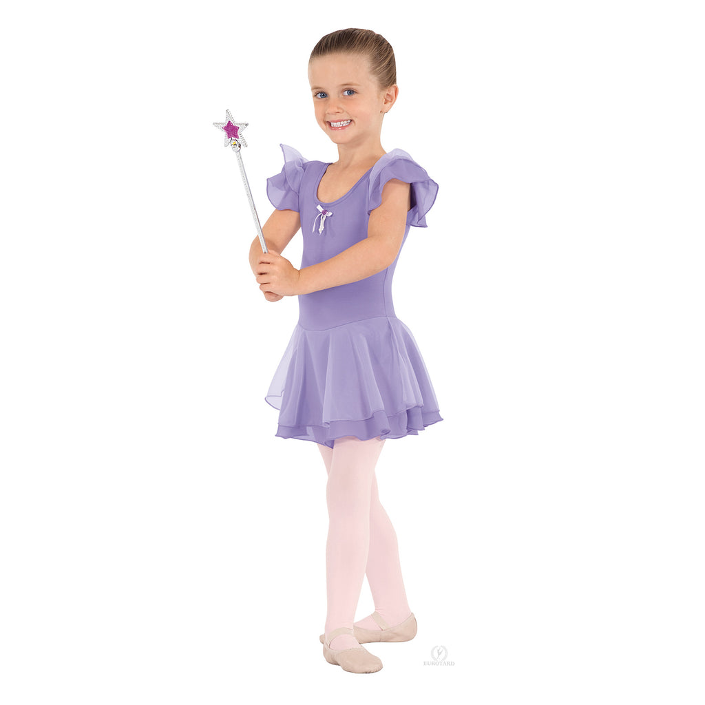 Eurotard Sophia Bow Dress Child XS Lilac - DanceSupplies.com