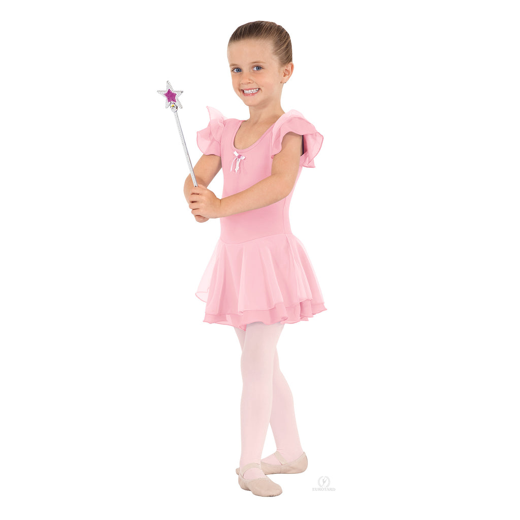Eurotard Sophia Bow Dress Child XS Pink - DanceSupplies.com
