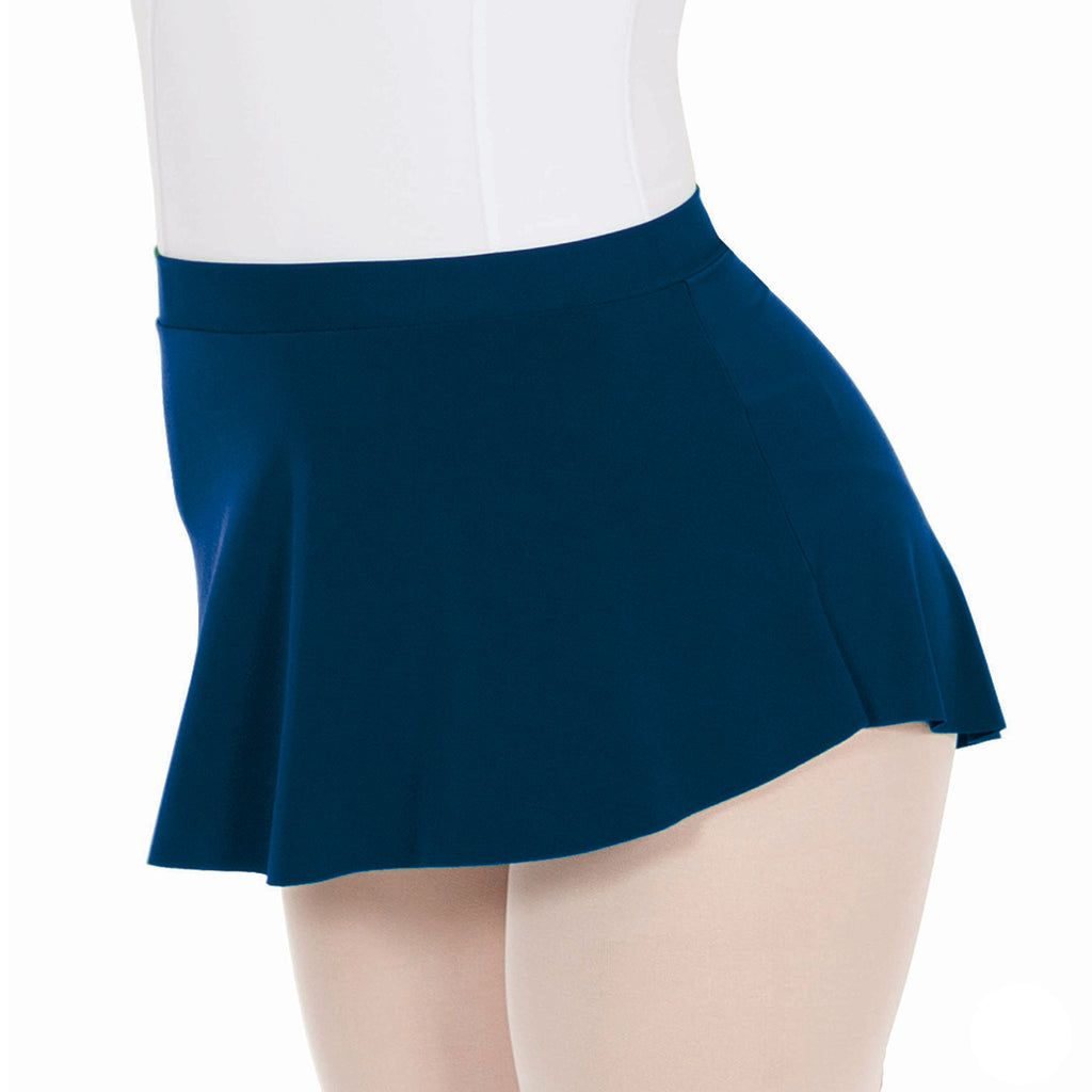 Eurotard Adult Mini Pull-On Skirt Adult XS Navy - DanceSupplies.com