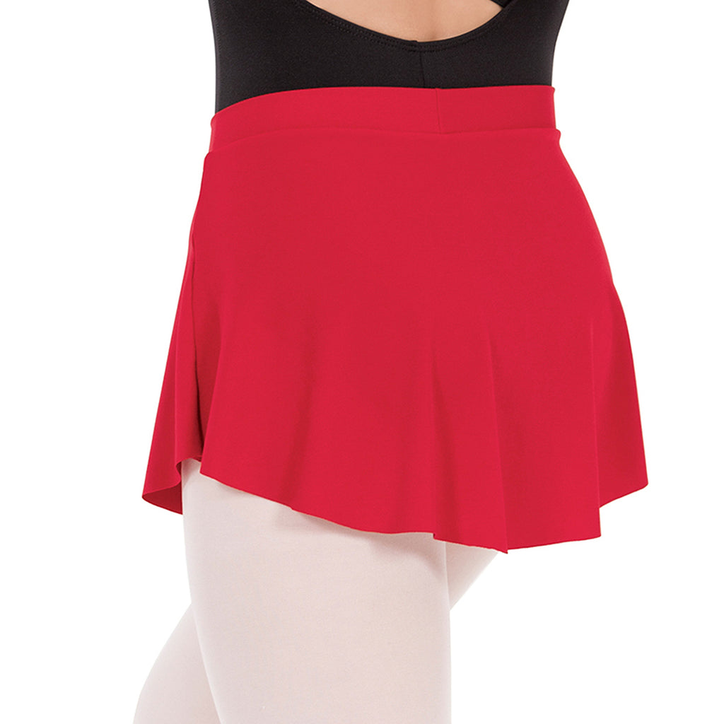 Eurotard Adult Mini Pull-On Skirt Adult XS Red - DanceSupplies.com