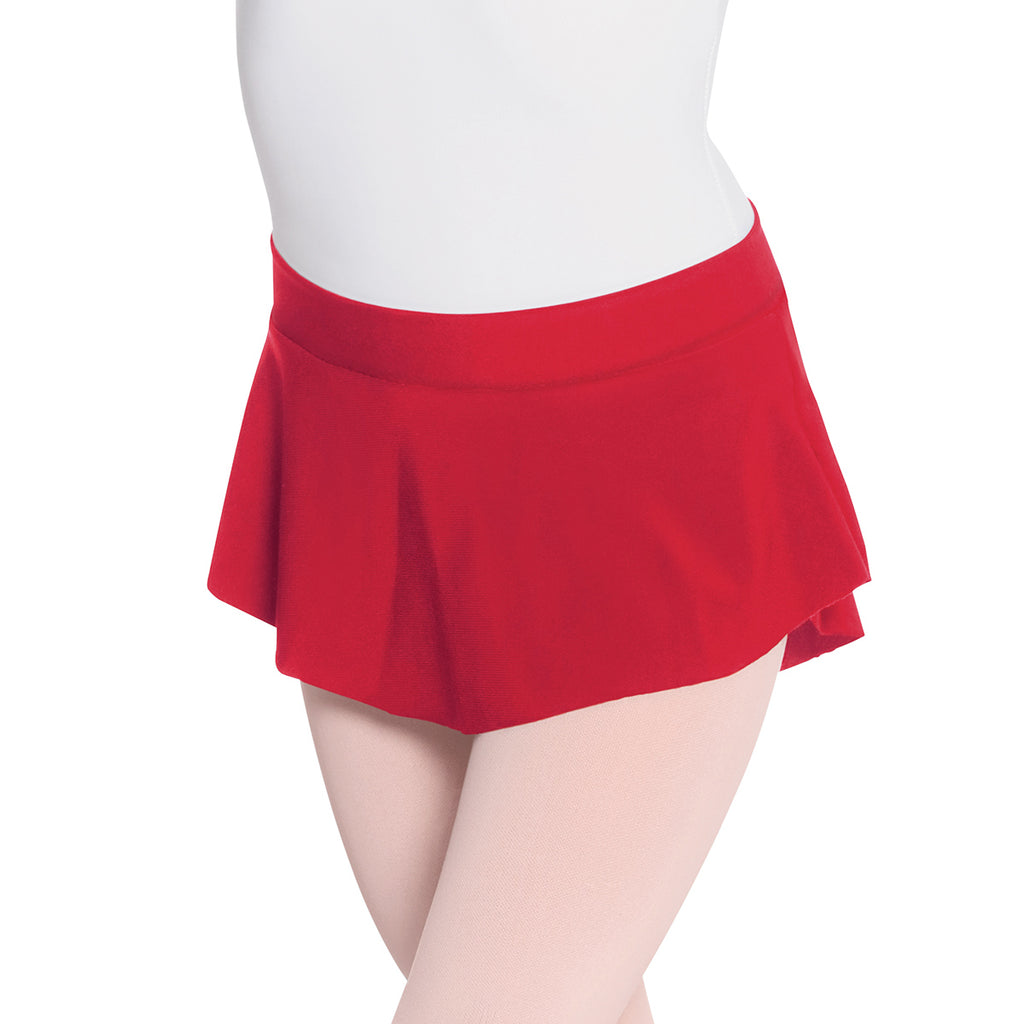 Eurotard Child's Mini Pull-On Skirt Child S Red - DanceSupplies.com