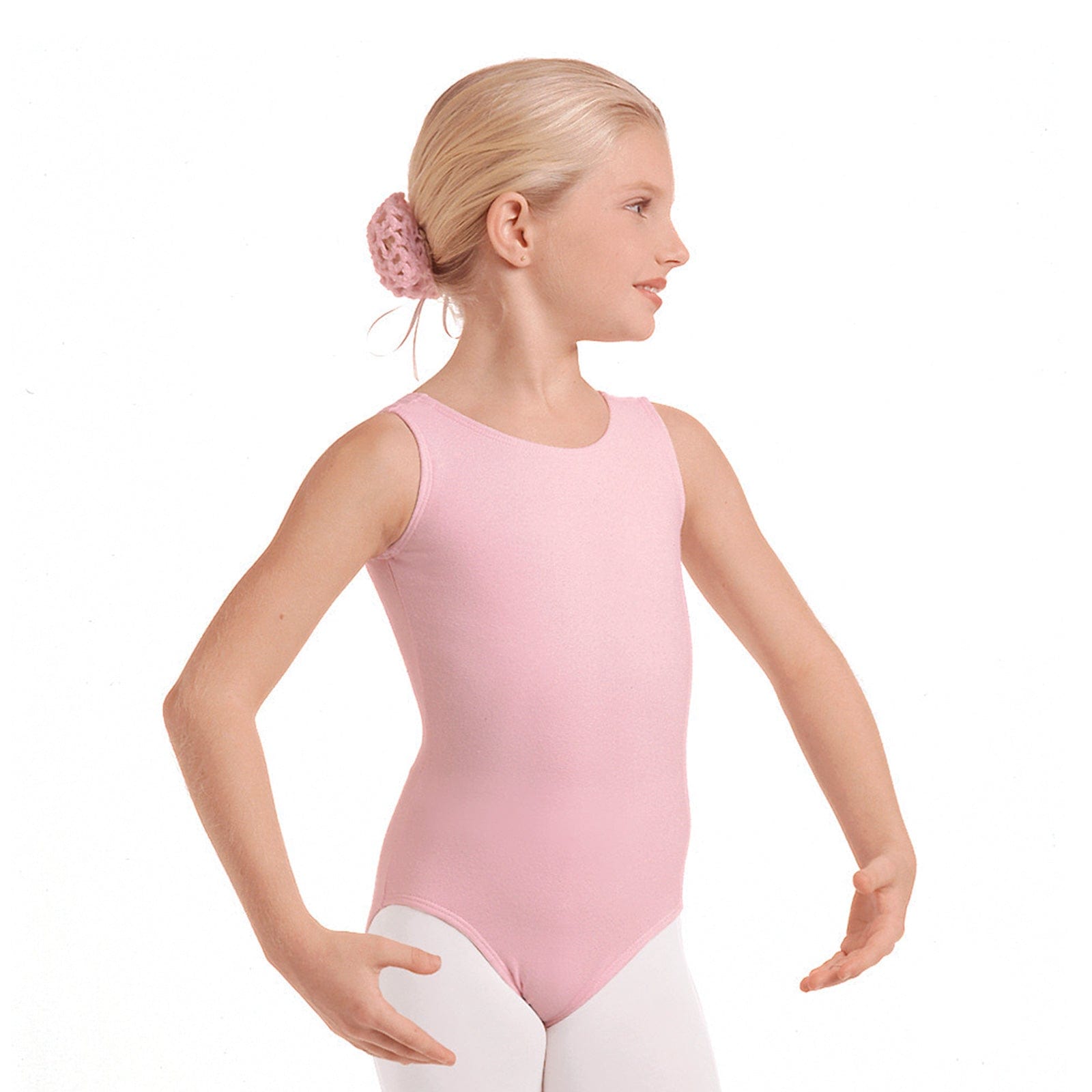 Eurotard Child's Tank Leotard Child XS Pink - DanceSupplies.com