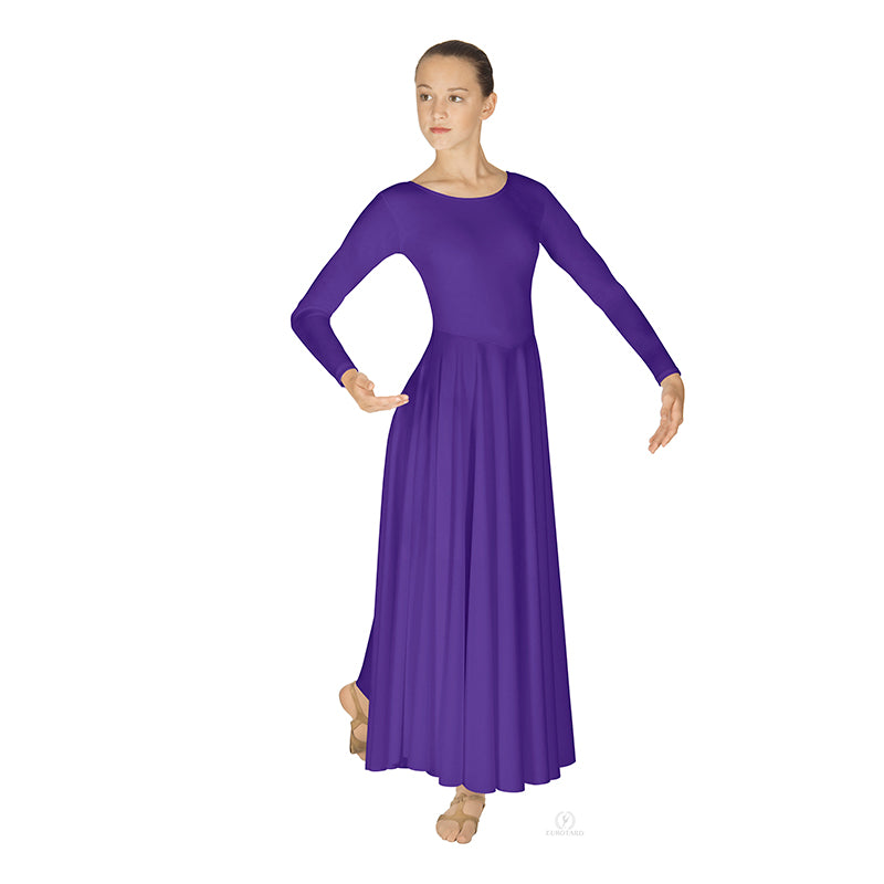 Eurotard Simplicity Liturgical Dress Adult S Purple - DanceSupplies.com