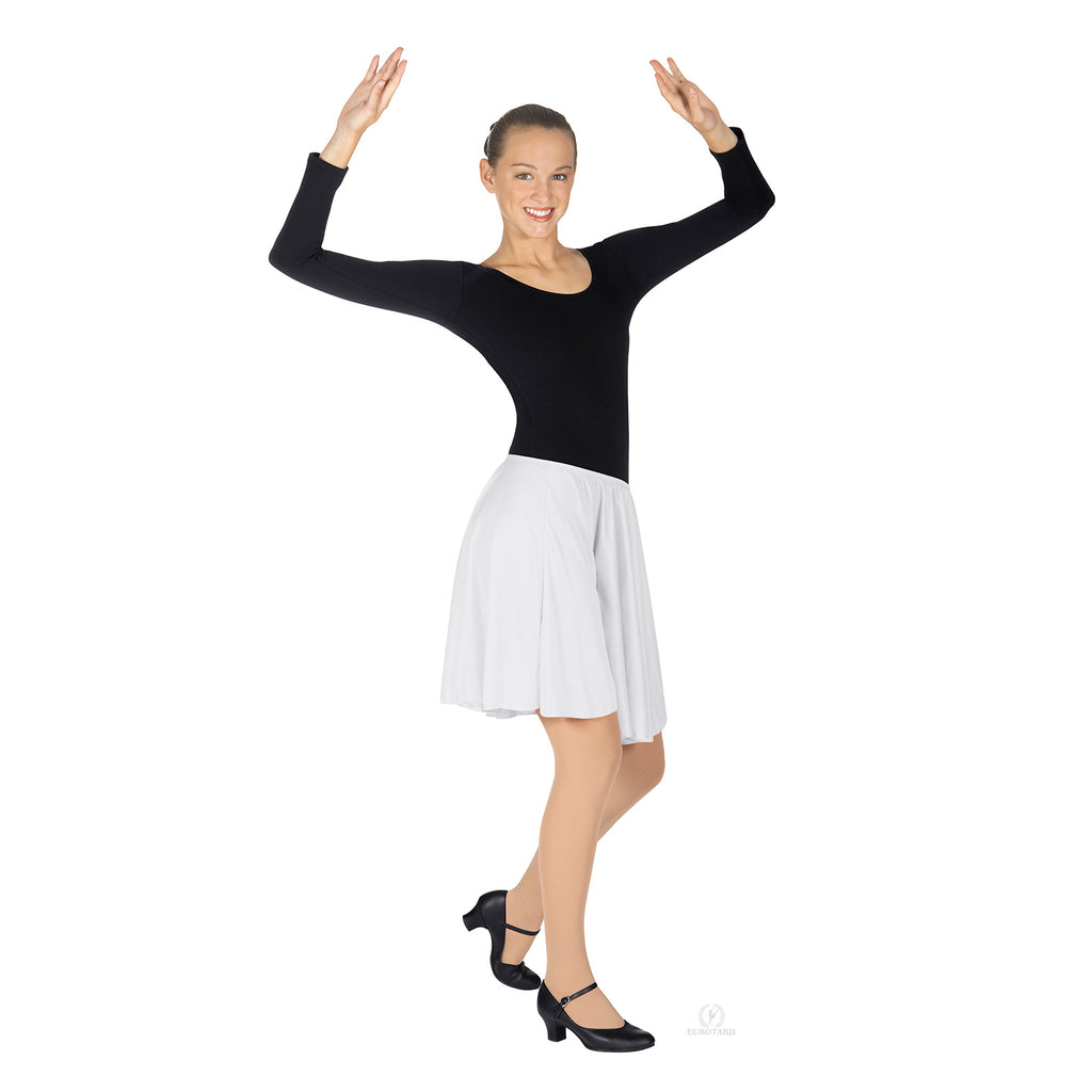 Eurotard Adult/Child Pull-On Skirt X-Small White - DanceSupplies.com