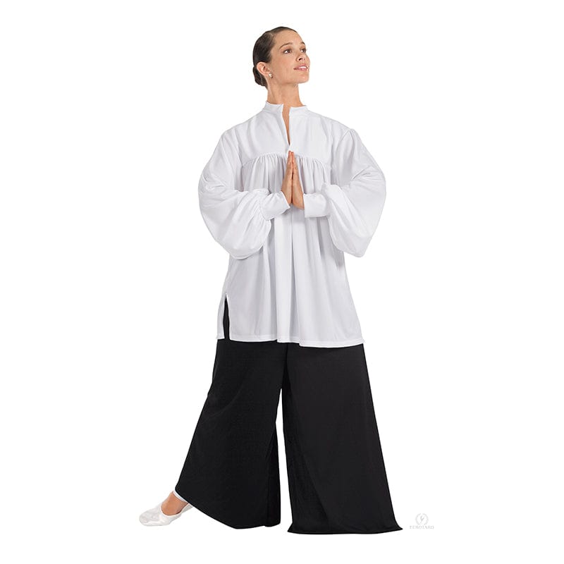 Eurotard Unisex Polyester Open Collar Peasant Style Top - DanceSupplies.com