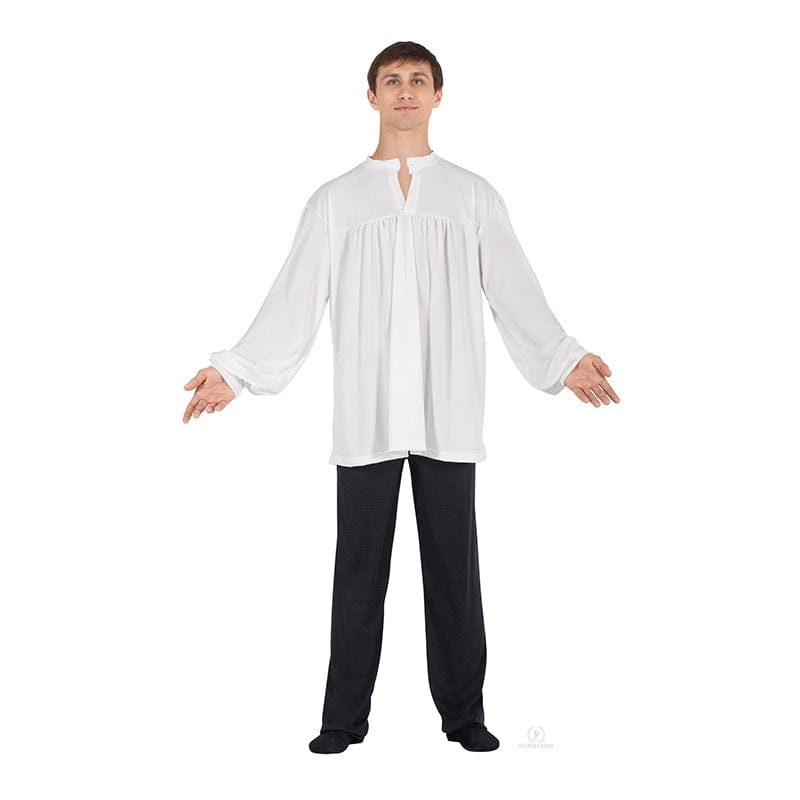 Eurotard Unisex Polyester Open Collar Peasant Style Top - DanceSupplies.com