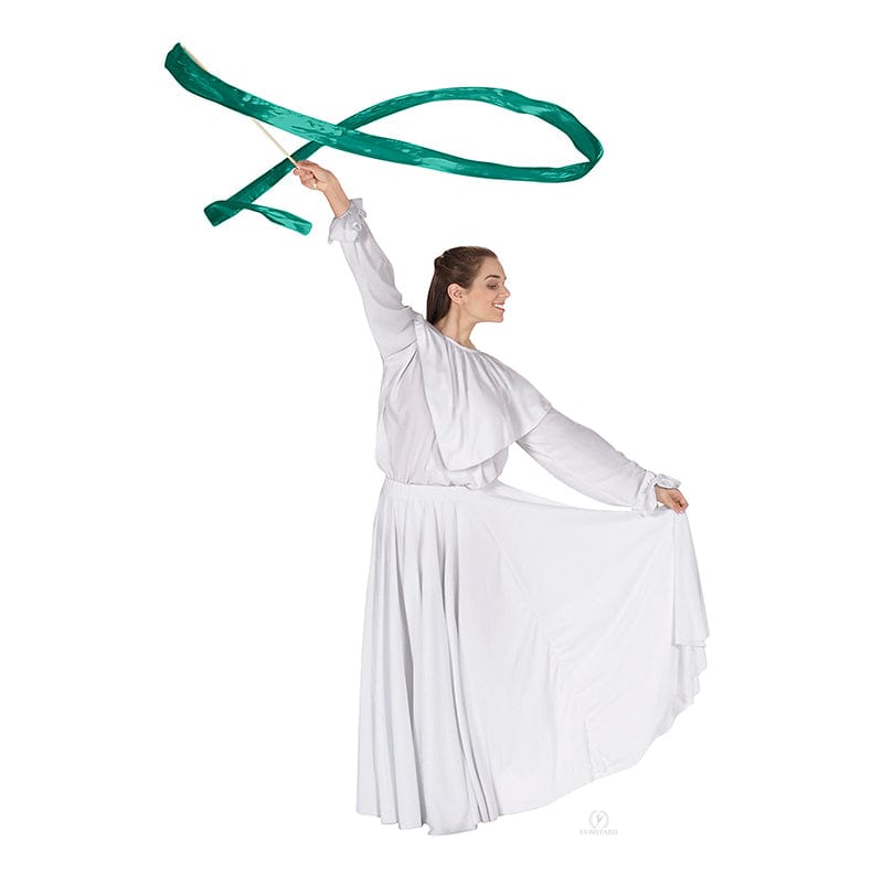 Eurotard Metallic Streamers Green - DanceSupplies.com