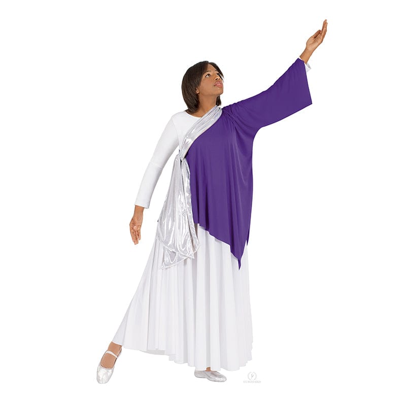 Eurotard Wide Metallic Sash Silver - DanceSupplies.com