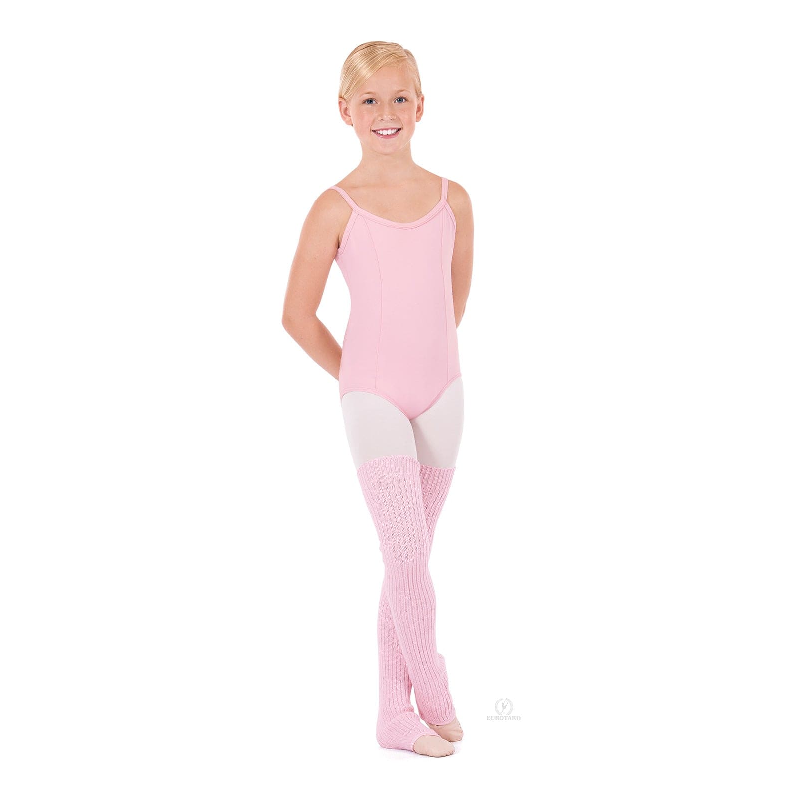 Eurotard 27" Stirrup Legwarmers Pink - DanceSupplies.com