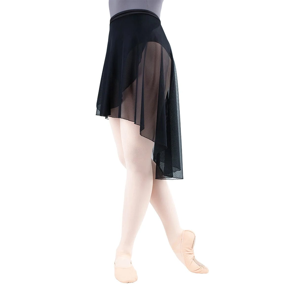 Alegro Mesh Wrap Skirt (Black)
