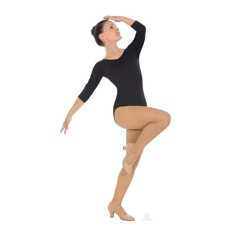 Eurotard Adult Pinch Front and Back 3/4 Sleeve Leotard - DanceSupplies.com