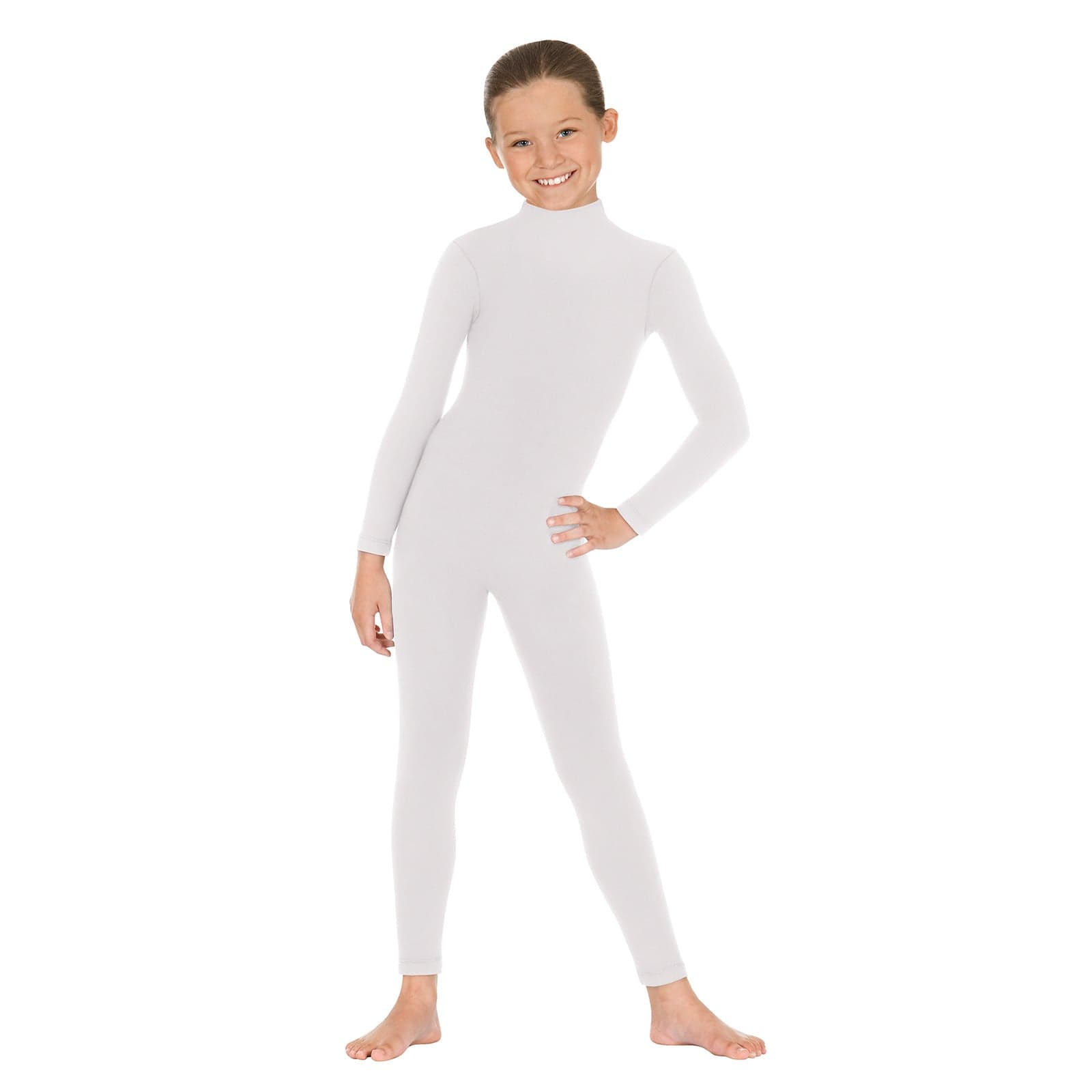 Eurotard Child's Mock Neck Long Sleeve Unitard - DanceSupplies.com