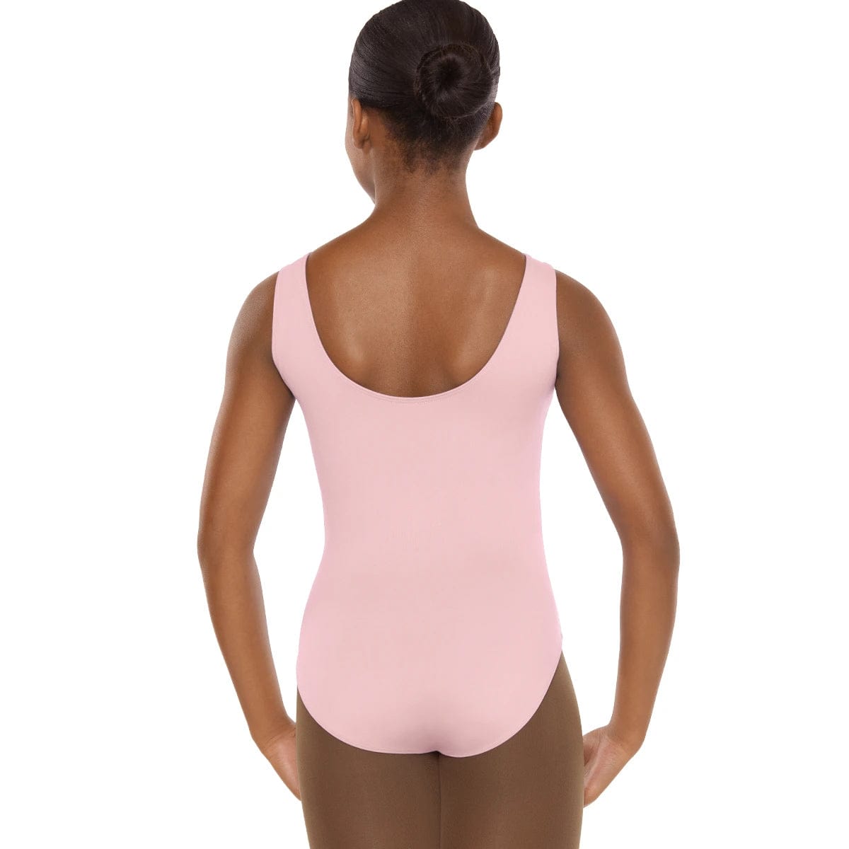 Eurotard Child Microfiber Princess Seam Tank Leotard Child XS Pink - DanceSupplies.com