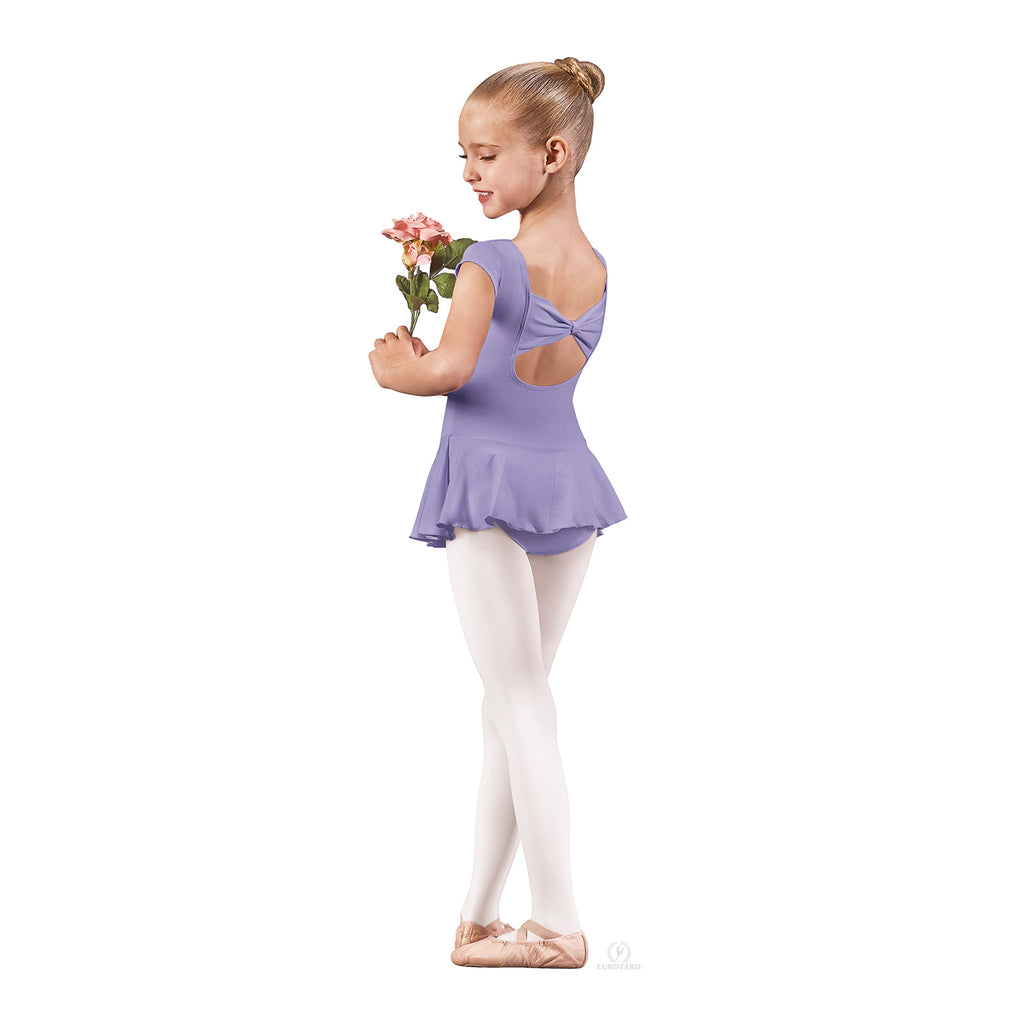 Eurotard Angelica Bow Back Dress Child XS Lilac - DanceSupplies.com