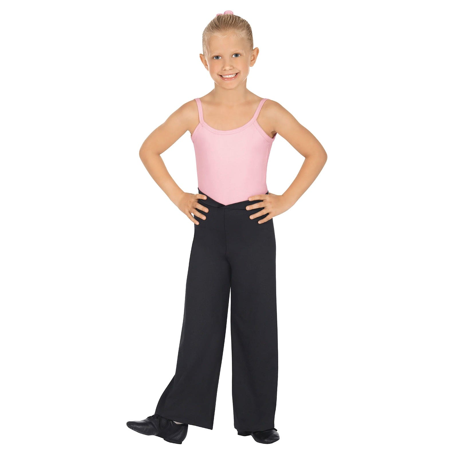 Eurotard Child V Front Jazz Pants Child S Black - DanceSupplies.com