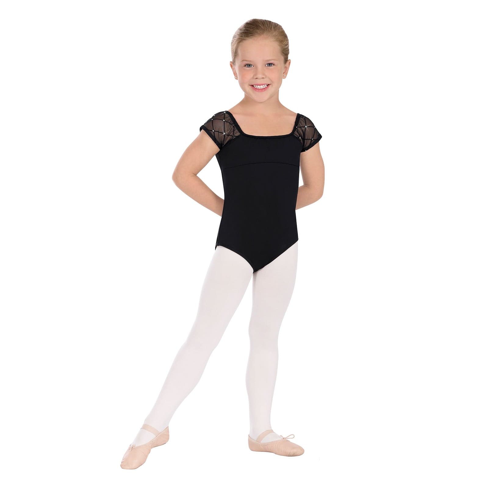 Eurotard Child's Diamond Cap Sleeve Leotard - DanceSupplies.com