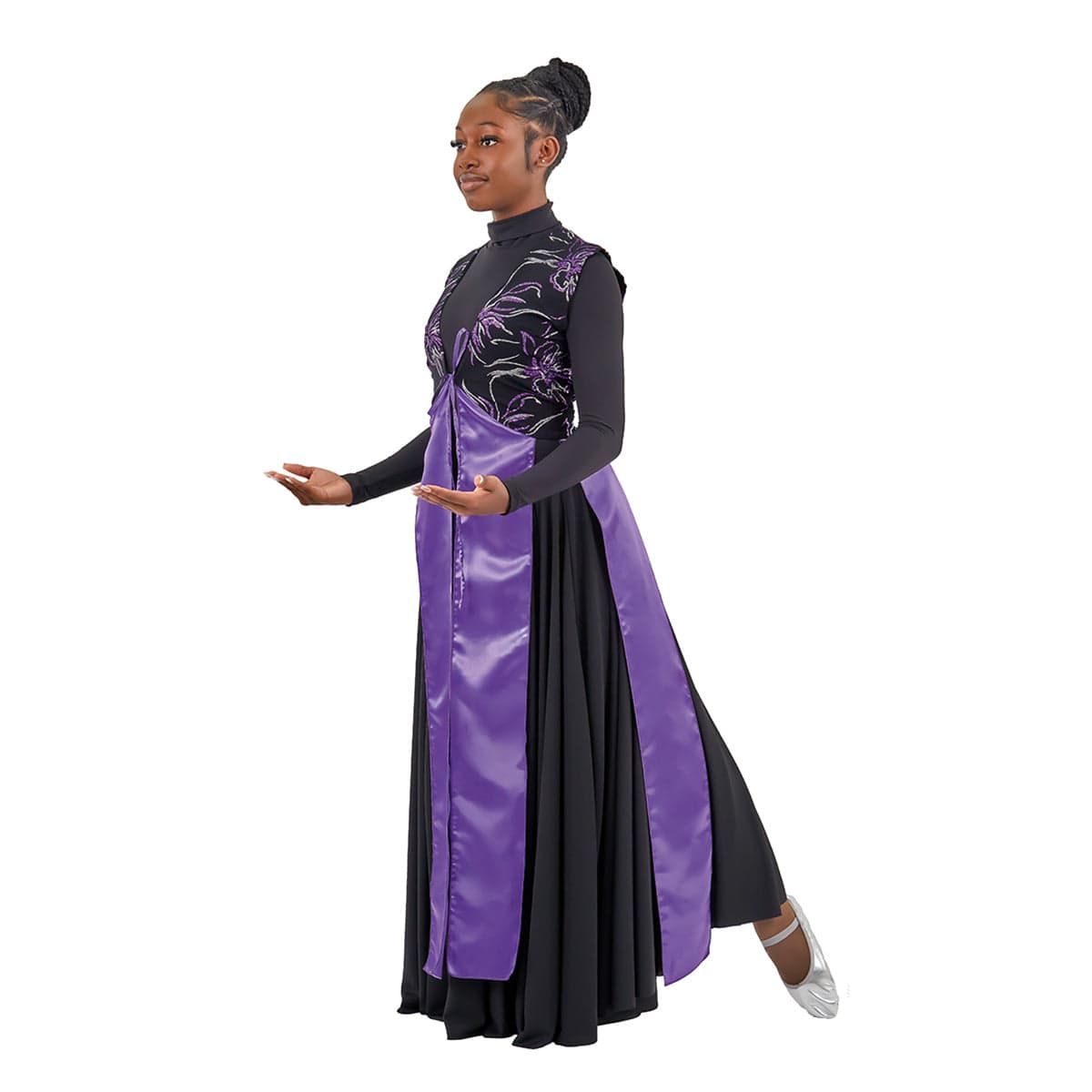 Eurotard Adult Opulent Orchid Streamer Overlay - DanceSupplies.com