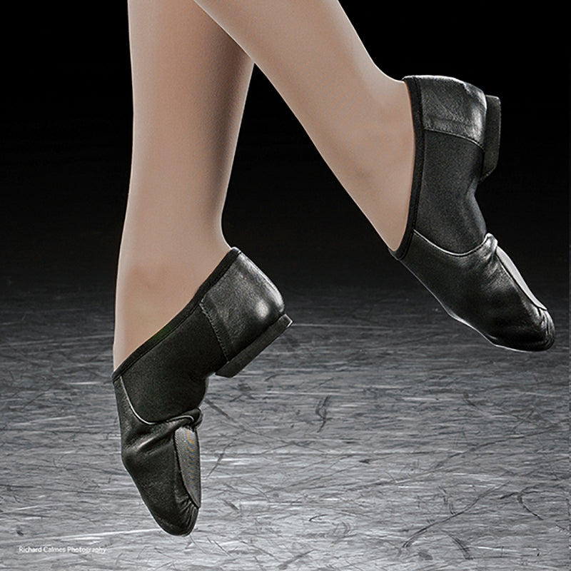 Eurotard Child's Axle Slip On Jazz Shoes - Black   - DanceSupplies.com