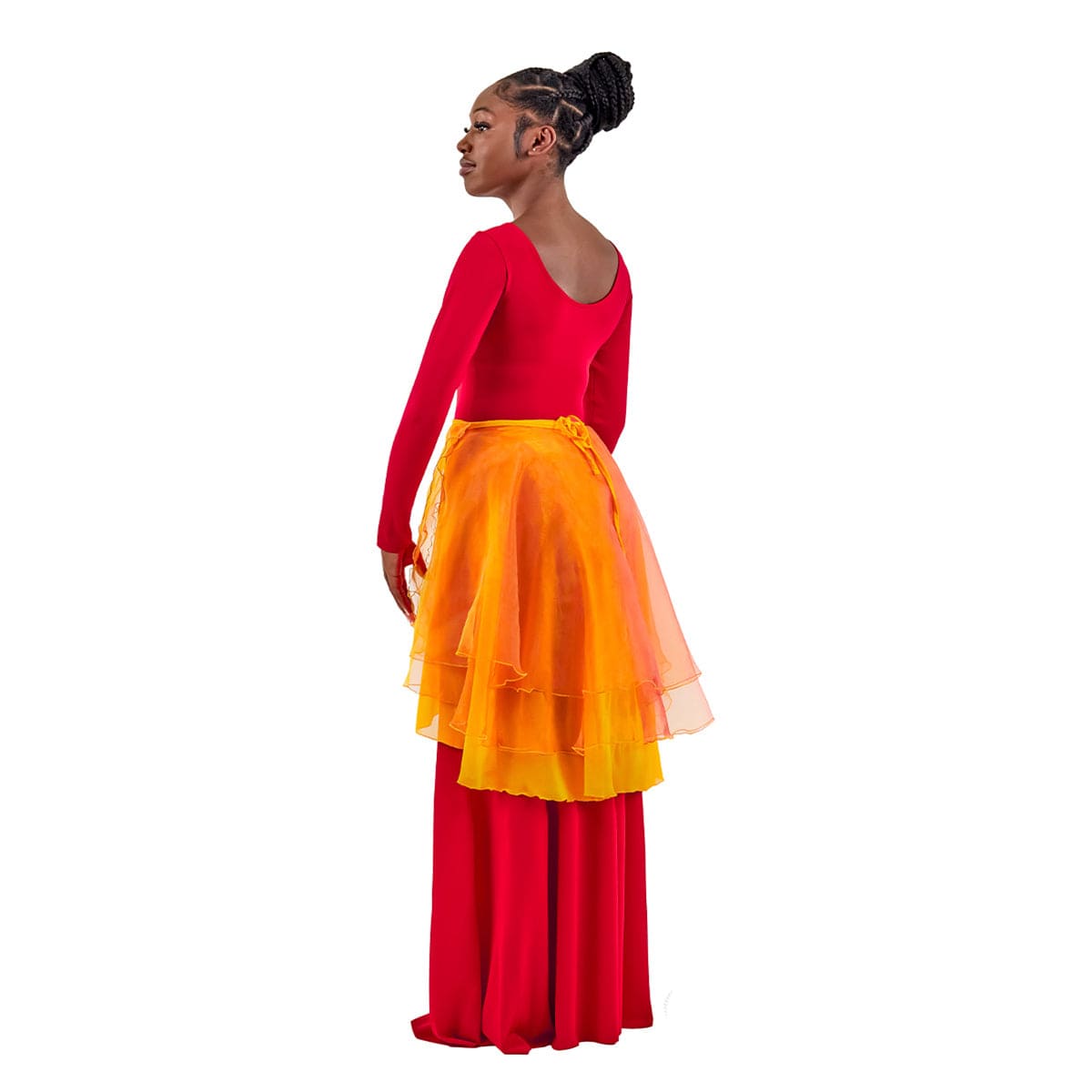 Eurotard Sunset Skies 3 Tier Wrap Skirt - DanceSupplies.com