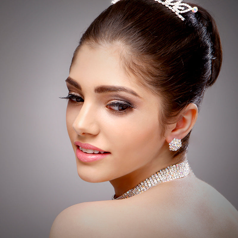 FH2 Stretch Rhinestone Choker - 5 Rows - DanceSupplies.com