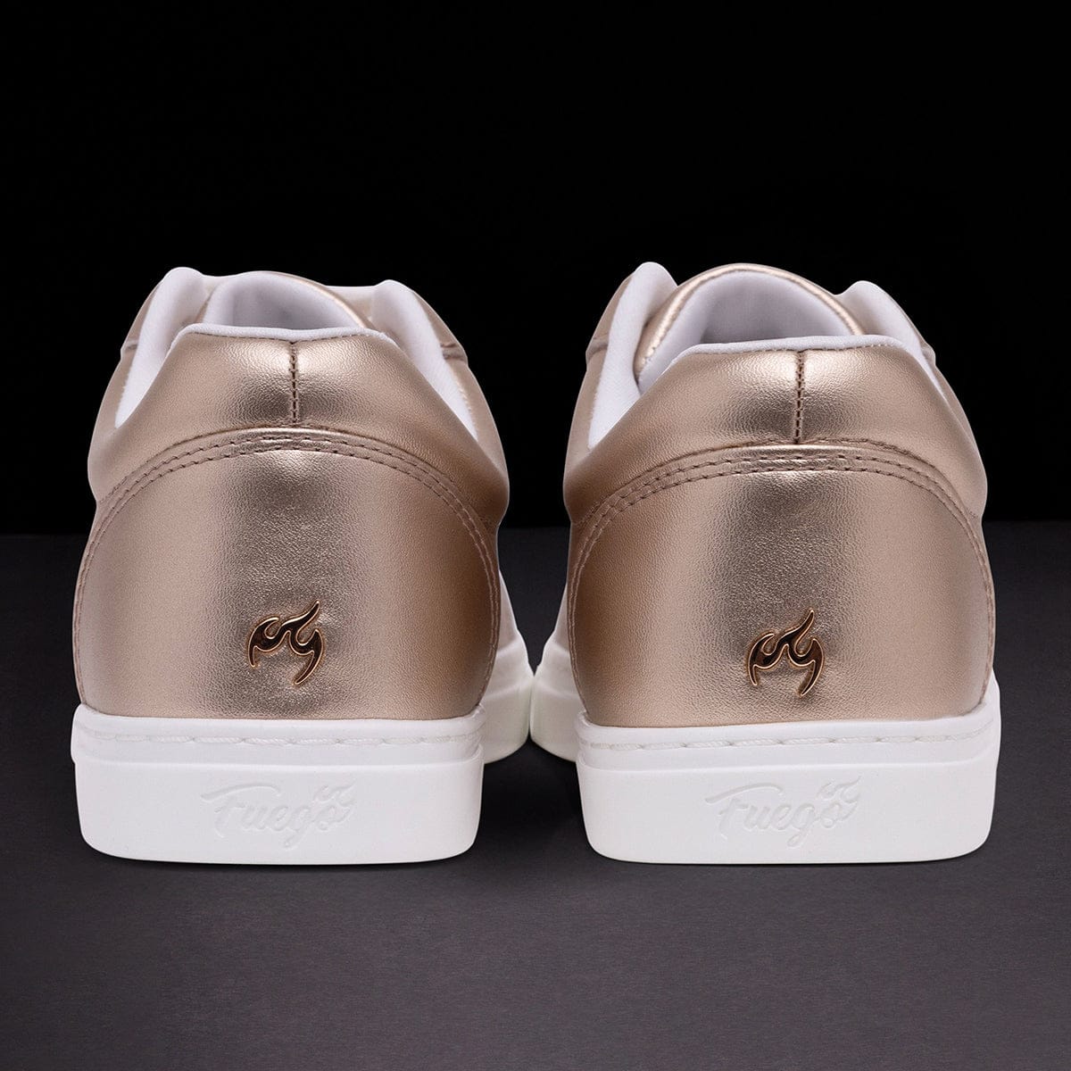 Fuego Adult Low-Top Dance Sneakers - Rose Gold - DanceSupplies.com