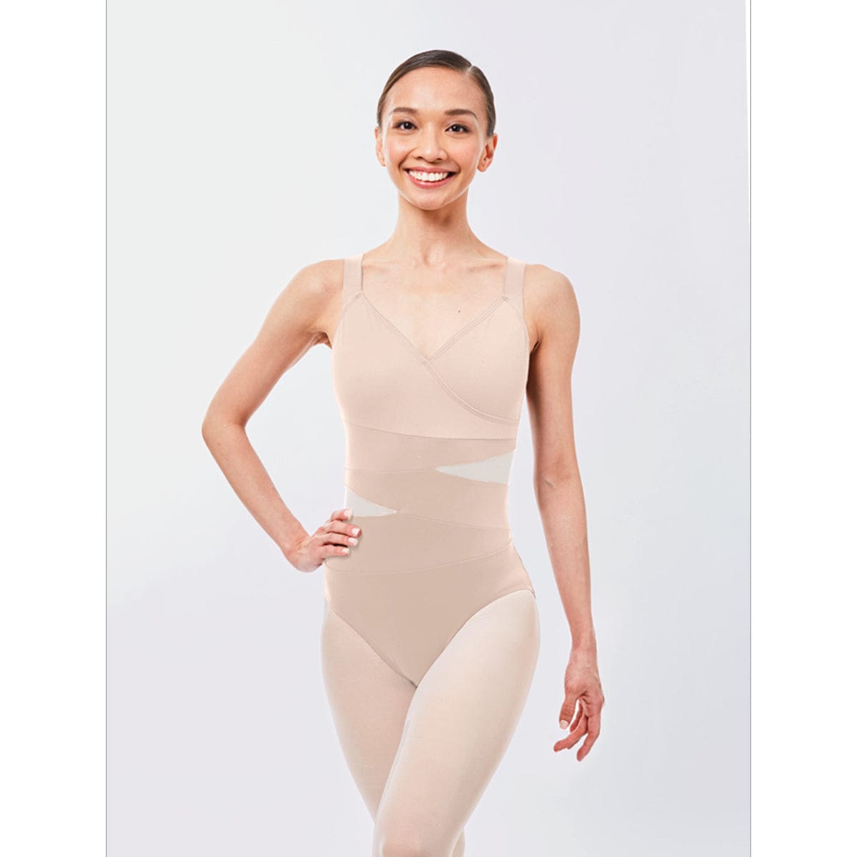 Gaynor Minden Fierce Leotard Adult P Antique Pearl - DanceSupplies.com